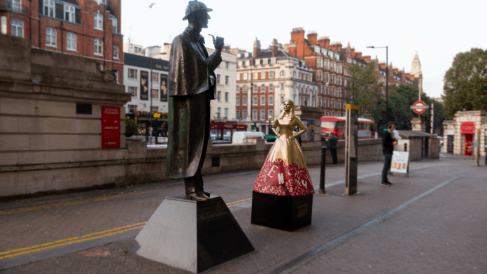 Enola Holmes statues