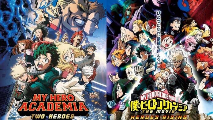 My Hero Academia Two Heroes and Heroes Rising