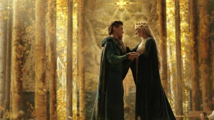 Elrond and Galadriel in The Rings of Power