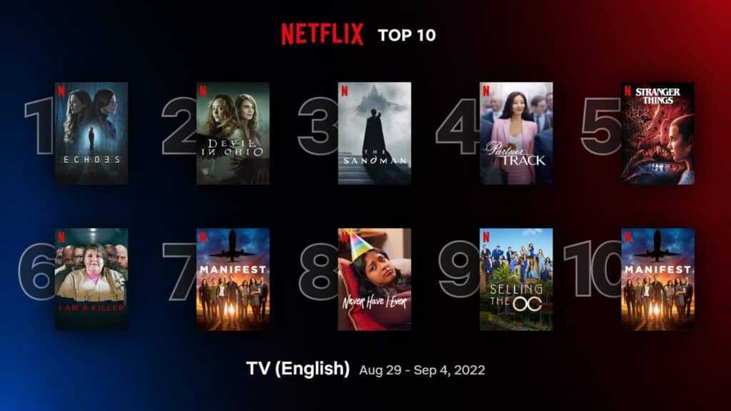 'Me time', 'Loving Adults', 'Echoes' top global Netflix rankings 3