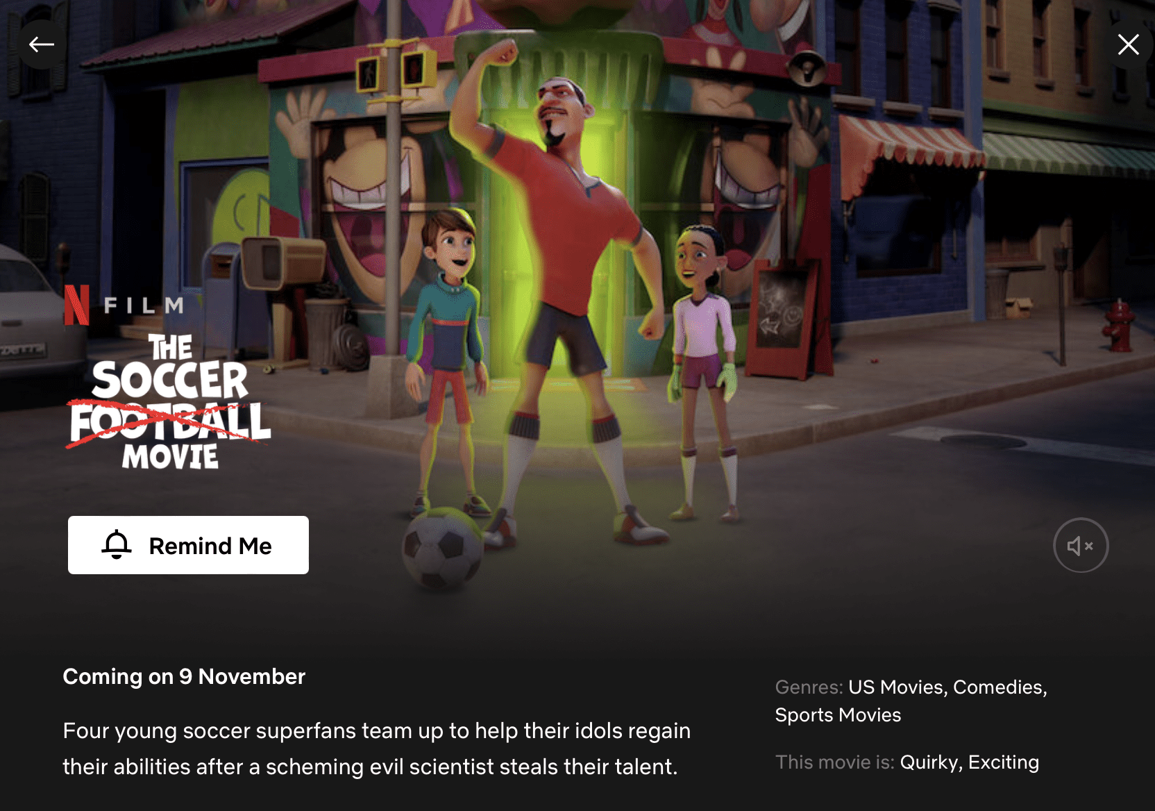 'The Soccer Football Movie' to premiere on Netflix in November 2022