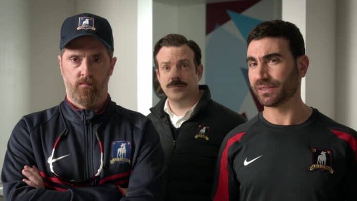 Ted, Beard, and Roy Ted Lasso season 3